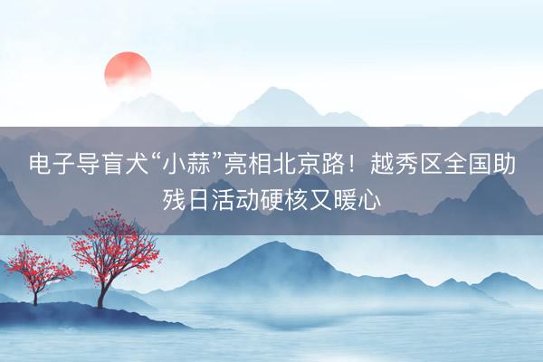 电子导盲犬“小蒜”亮相北京路!越秀区全国助残日活动硬核又暖心
