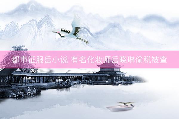 都市征服岳小说 有名化妆师岳晓琳偷税被查